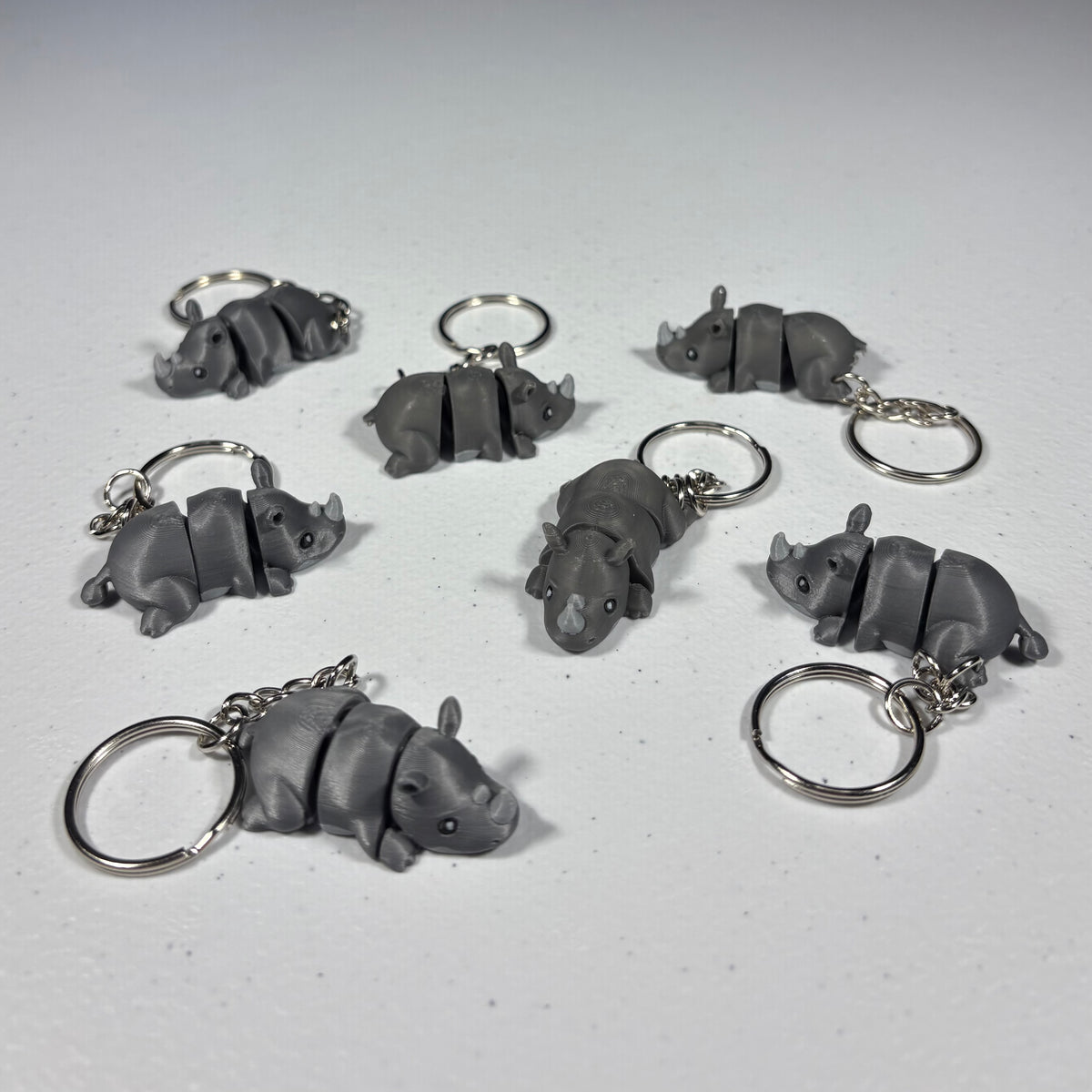 Rhinoceros Keychain